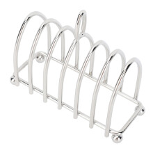 Stainless Steel Vintage Toast Rack 3 Slots 6.3x2.5in Rustproof