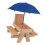 Blue Squirrel Feeder Table Pine Wood 19.4oz 12