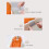 Orange Pig Baby Bath Support Pillow - Soft Spine 8