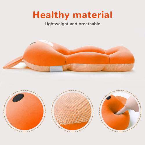 Orange Pig Baby Bath Support Pillow - Soft Spine 2