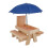 Blue Squirrel Feeder Table Pine Wood 19.4oz 7