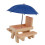 Blue Squirrel Feeder Table Pine Wood 19.4oz 1