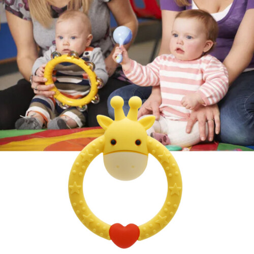 Cartoon Giraffe Teething Toy for Infants - Soft Safe Easy Clean 2