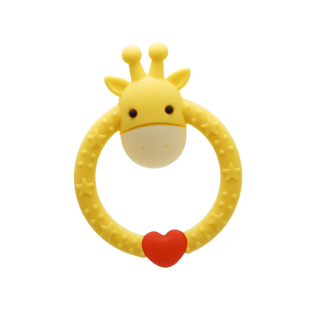 Cartoon Giraffe Teething Toy for Infants - Soft Safe Easy Clean