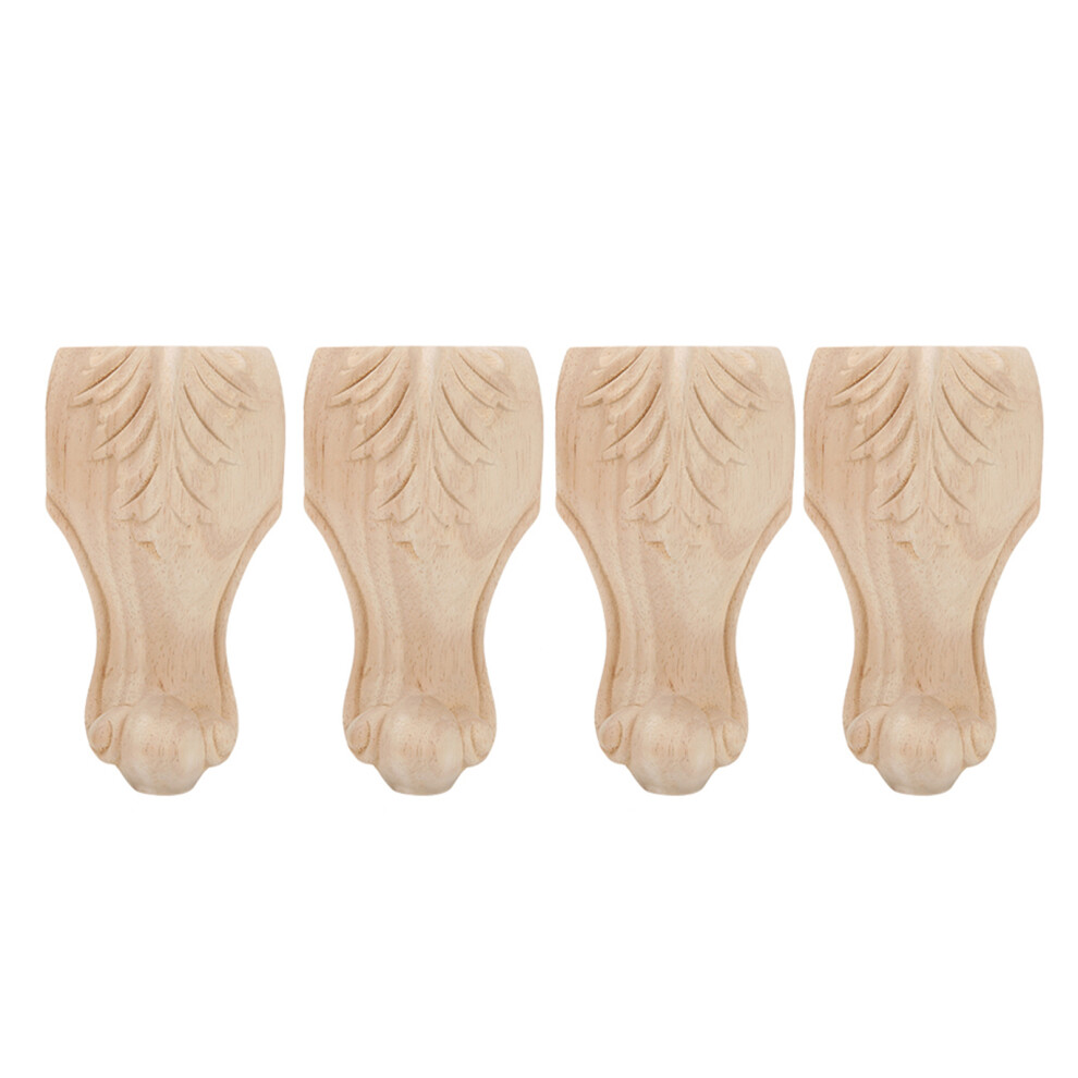 4Pcs Carved Cabinet Feet Sofa Closet Coffee Table 9121376139970