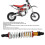 90-250cc Black Shock Absorber 380mm CNC Aluminum 3