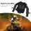 Motorcycle Protective Jacket Black Full Body XL 5