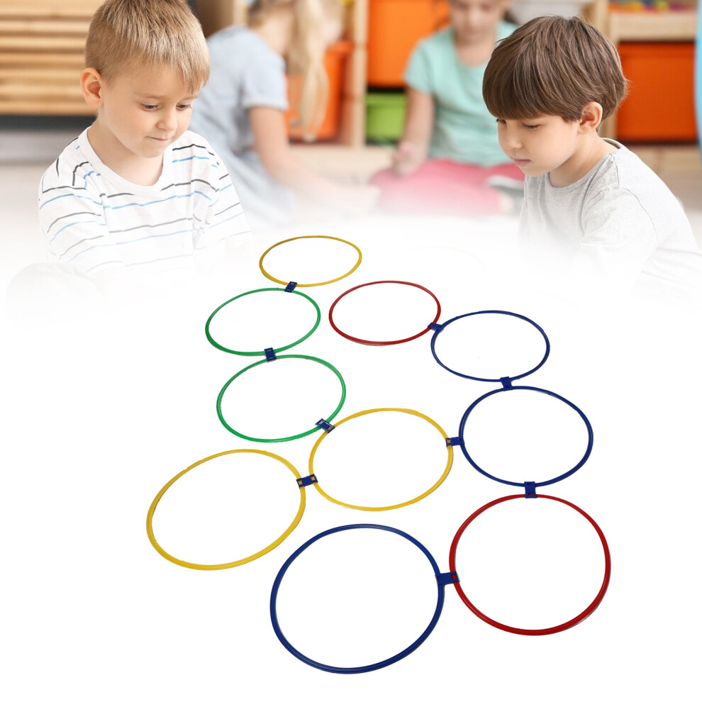 10PCS Exercise Hoops Flexible 18.5in Rings for Kids' Fitness & Play