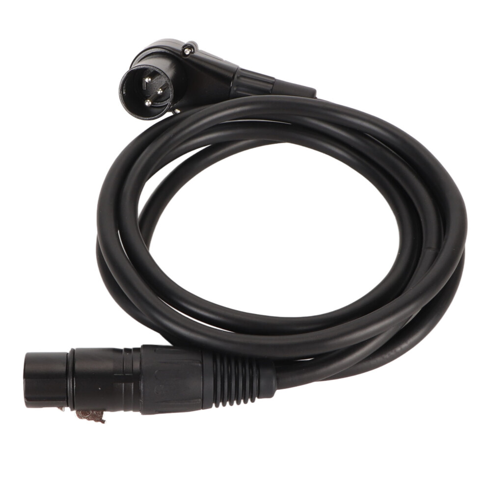 Xlr Right Angle Male To Female Microphone Cable 4.9Ft Black 8771331994895