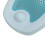 Foldable Heart Shaped Infant Bath Holder - Blue Ergonomic Design 12