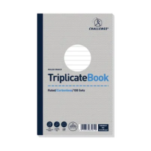Challenge Carbonless Triplicate Book 100 Sets 210 x 130mm (Pack of 5)