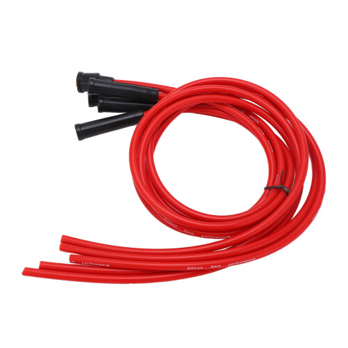 Spark Plug Ignition Wire Set Red High Performance 2