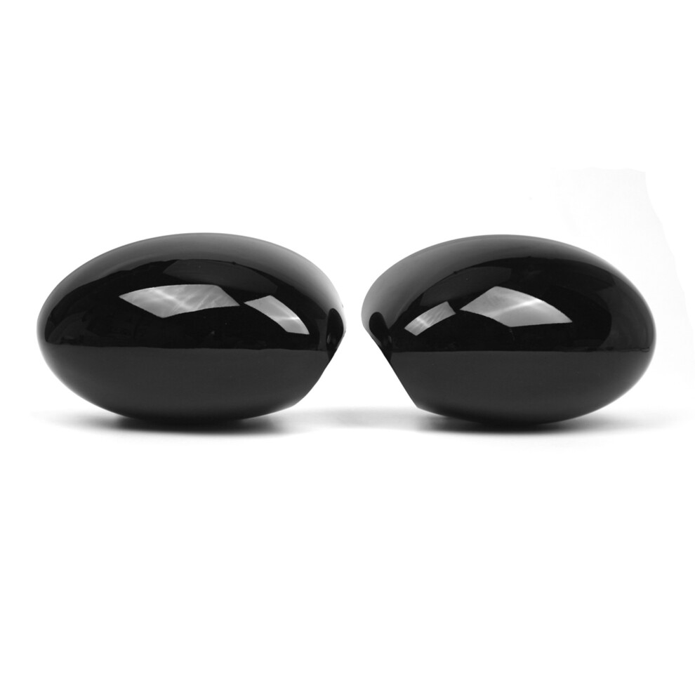 Pair Of Mirror Covers For Bmw Mini Cooper R Series Models Black 5001331998917