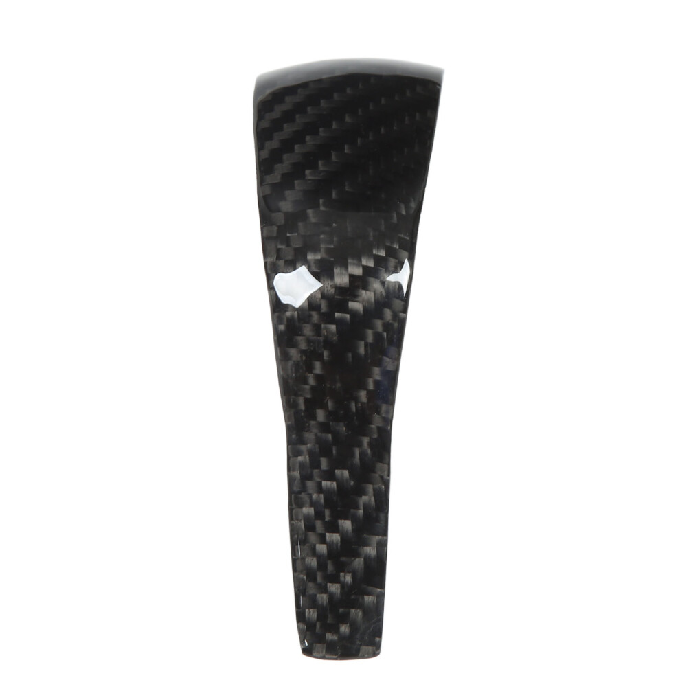 Carbon Fiber Gear Shift Knob Cover Bright Black 9121376141829