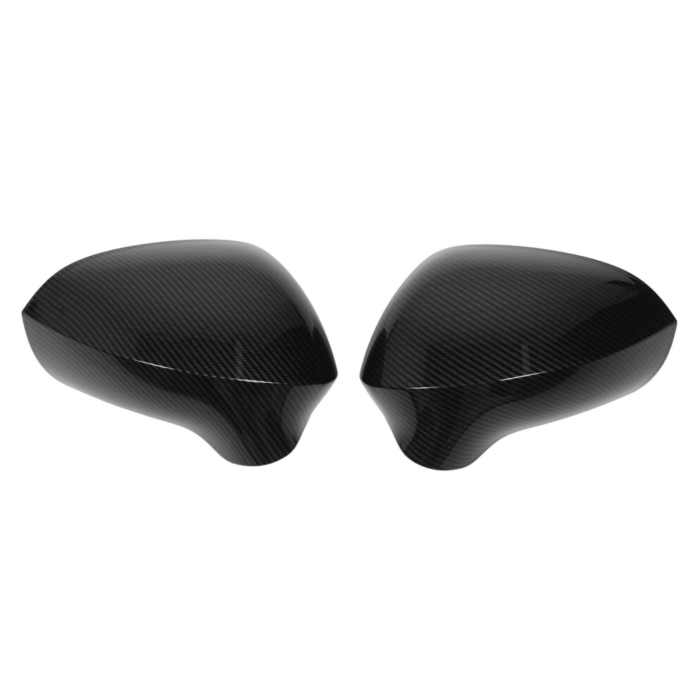 Seat Leon Ibiza Rearview Mirror Cover 2Pcs Dustproof Carbon Fiber Appearance 7621332002420