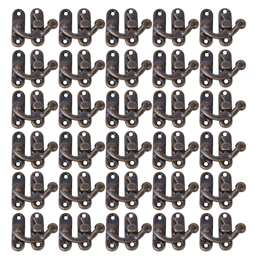 30 Pcs Hasp Hook Retro Style Iron Latch Hook Hasp 9121376142802