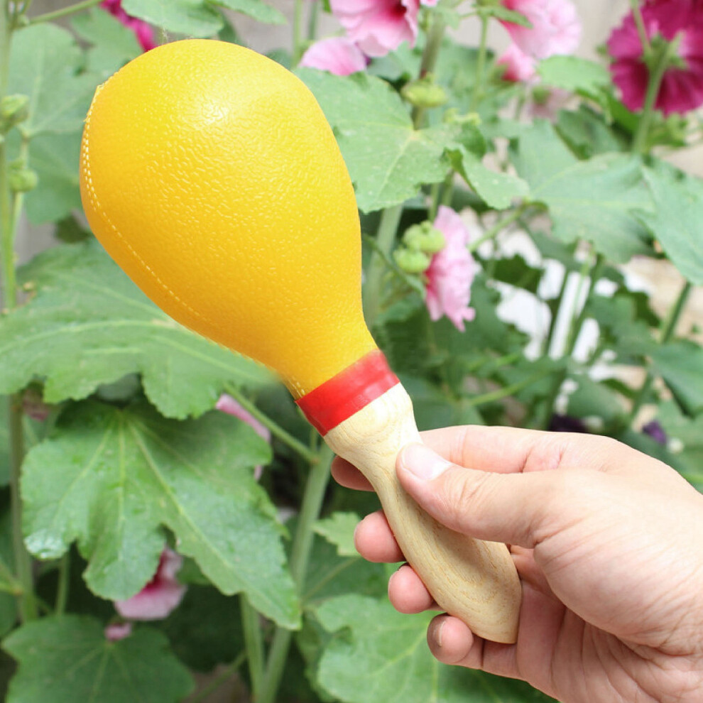 Easy-to-Use Yellow Rumba Shaker - Ideal for Baby & Toddler Music Play