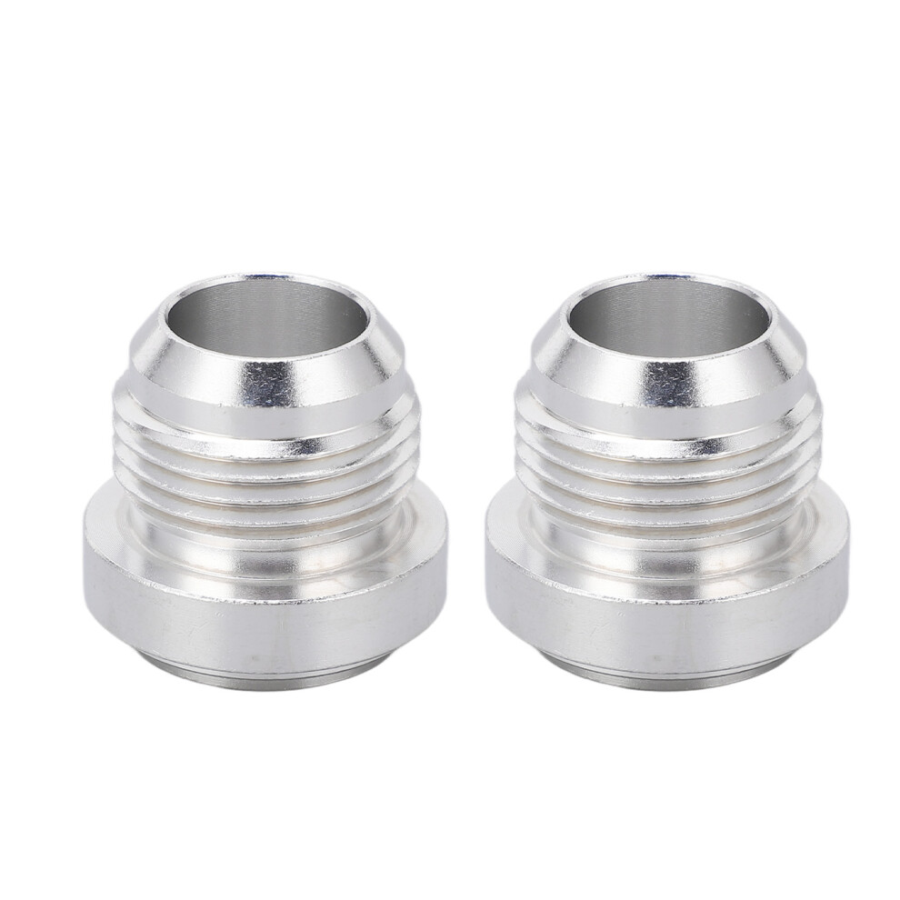 2Pcs Fuel Line Fitting Adapter Billet An12 12An 9121376143144