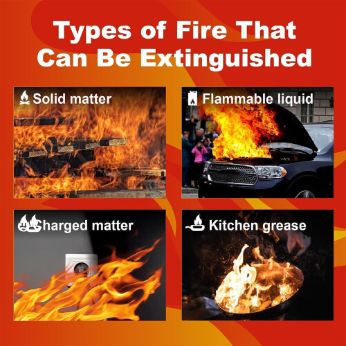 Efficient 500ml Foam Fire Extinguishers 3-Pack for Home and Car Use 2