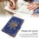 Blue A5 Travel Diary with 100 Sheets and Combination Lock 6