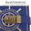 Blue A5 Travel Diary with 100 Sheets and Combination Lock 3