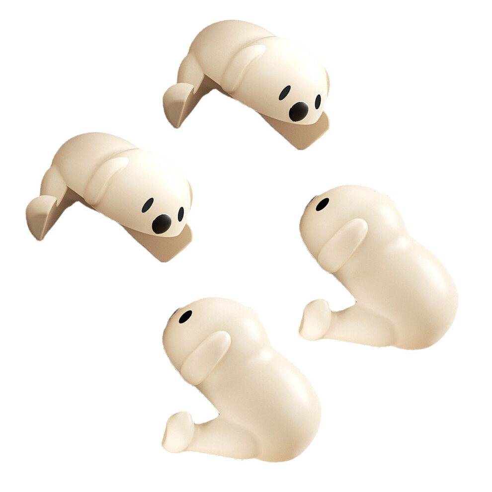 4PCS Silicone Corner Protectors Cartoon Puppy Baby Proofing Apricot
