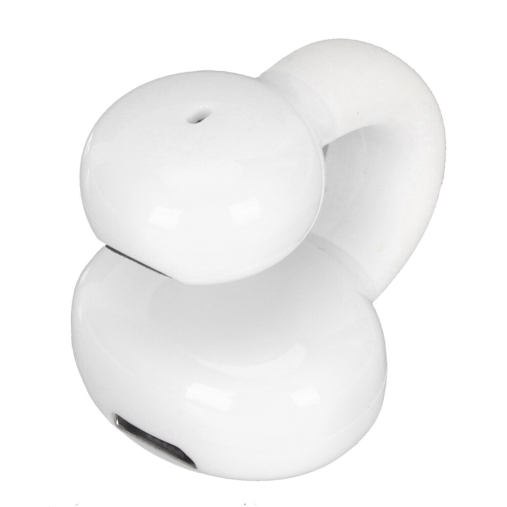 Bluetooth Clip On Earphones, Mini Hifi Stereo, Noise Cancelling, White 6921332022086