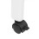 Bathroom Tower Shelf Plastic 2-Layer White with Wheels Storage Organizer 12