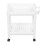 Bathroom Tower Shelf Plastic 2-Layer White with Wheels Storage Organizer 3