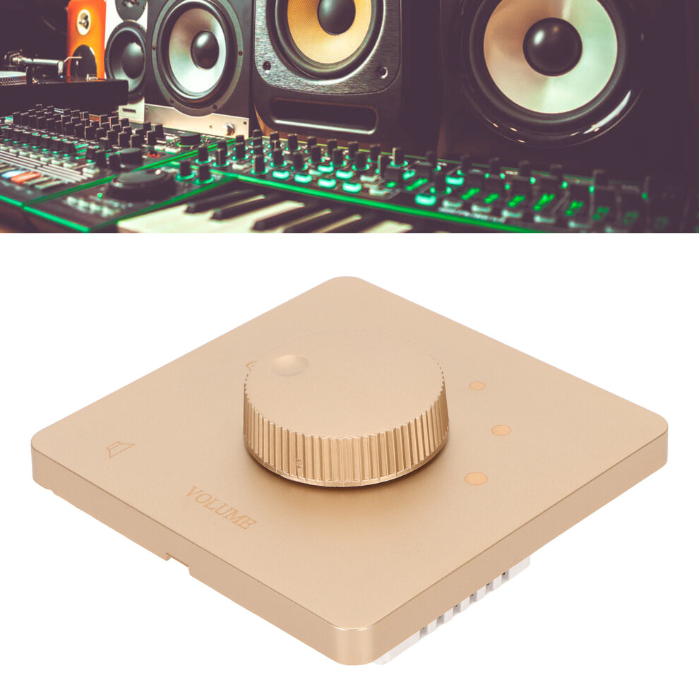 50W Flame Retardant Pc Volume Control With 5 Gears, Gold, 86X86mm 4941332024851