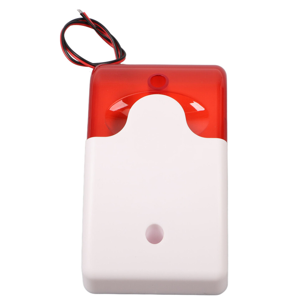 12V Sound & Light Alarm Siren 13X8x5cm High Decibel Fire Burglar Aux 4651332027225