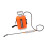 Orange Garden Sprayer 41.5x21x14.5 cm 2400 mAh 13