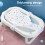 Baby Bath Seat Support Mesh, Slip Proof, Detachable, White 4