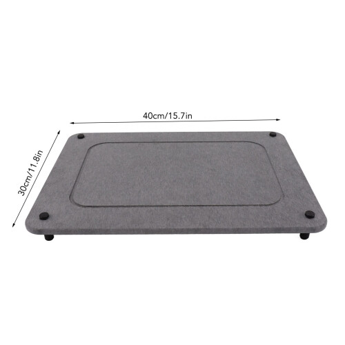 Fast Drying Sink Tray 40x30 cm Grey Diatom Mud 1