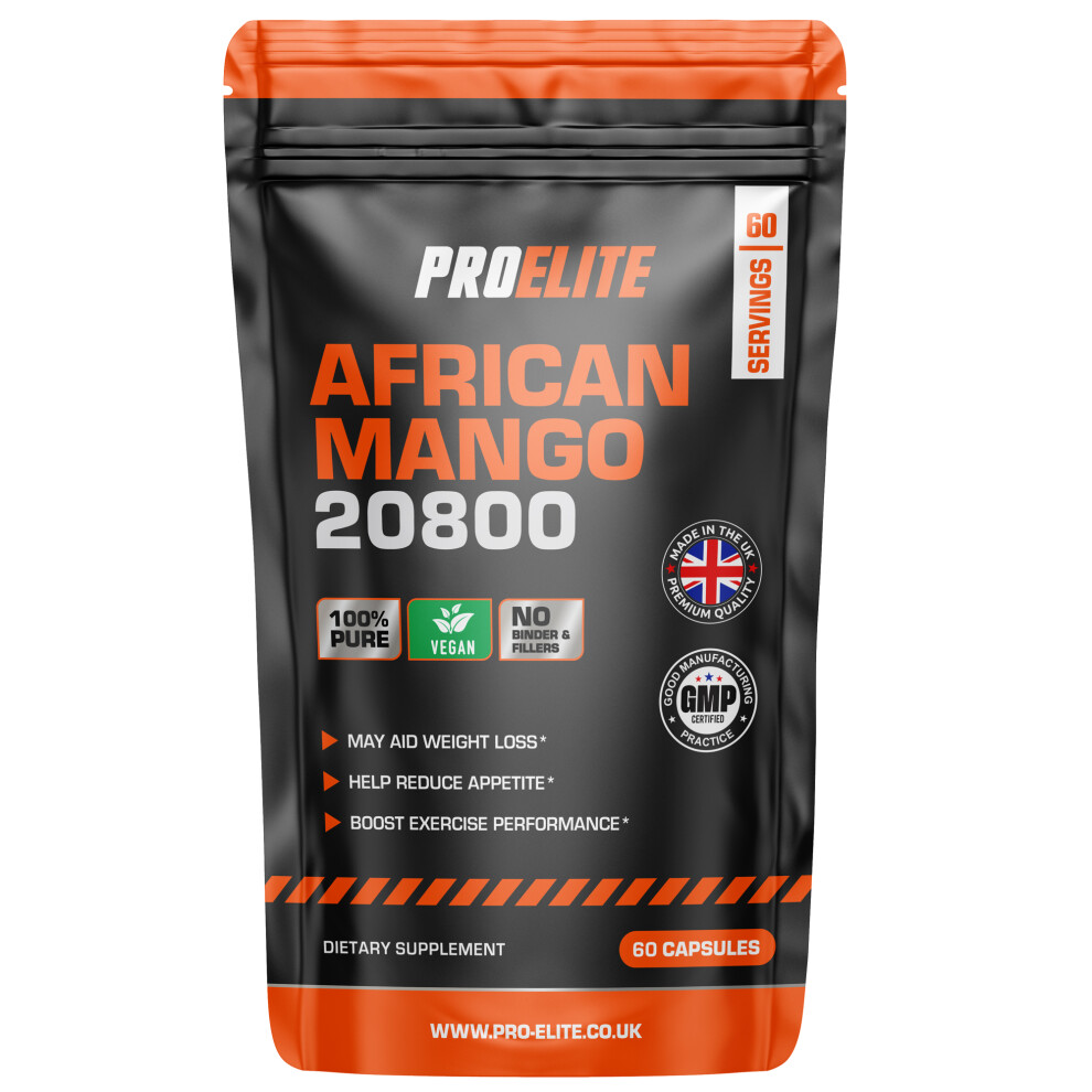 Proelite (60 Vegan Capsules) African Mango 20800Mg Weight Loss Fat Burner Diet