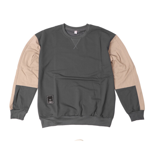Dark Gray Crewneck Sweatshirt 3XL Bust120cm/47.2in 2