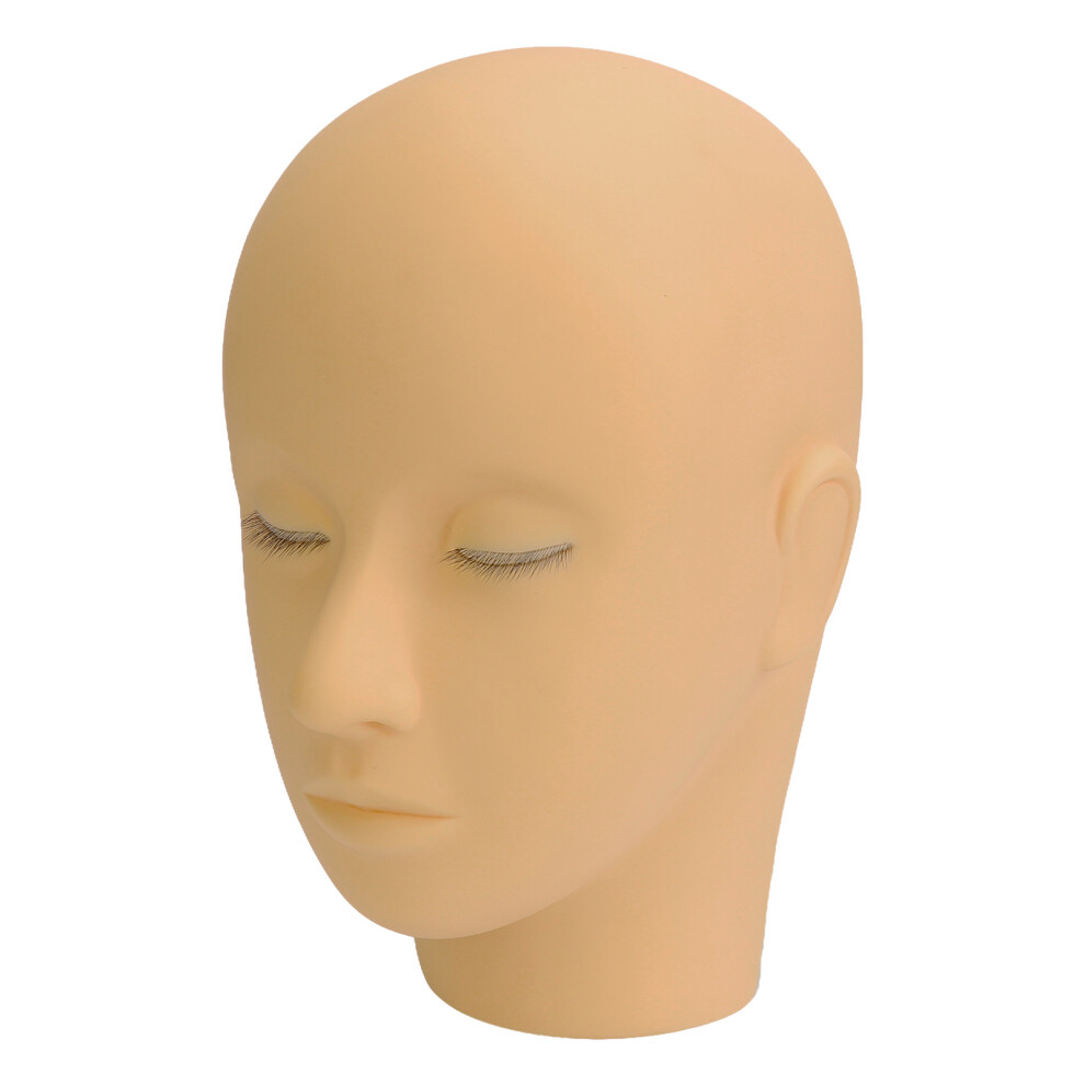 Light Lash Mannequin Head 3 Layer Silicone Makeup Practice Doll 24X15cm
