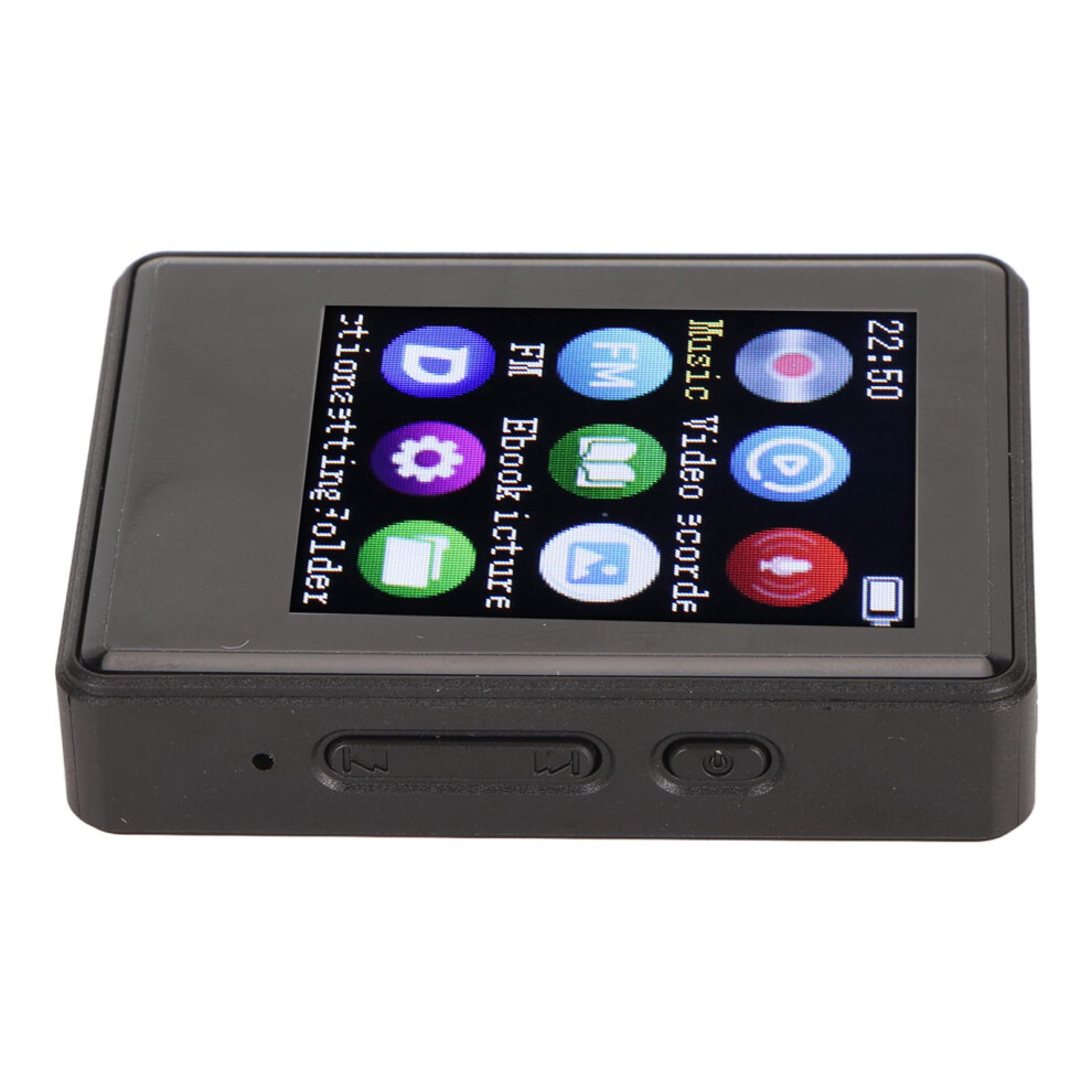 1.77" Bluetooth 5.0 Mp3 Player 32Gb Abs With Recording Black 7901332035612