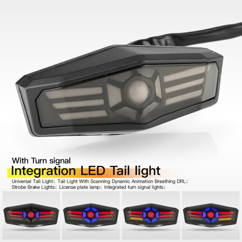 Integrierte LED-Rückleuchte 1,32 W 17,5  9  7,5 cm Rauchgetönt 1