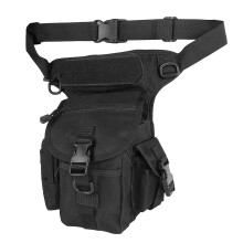 Drop Leg Bag for Men, Oxford Fabric, 402g, Black Motorcycle Cycling