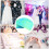 50G PVC 4 Corner Hole Square Sequins Wedding 6