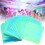 50G PVC 4 Corner Hole Square Sequins Wedding 4