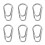 100 Pcs Fishing Ring High Tensile Strength High 10