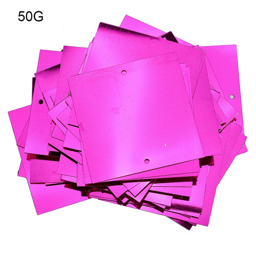 50G PVC Square Sequins Marine Wedding Decoration 1