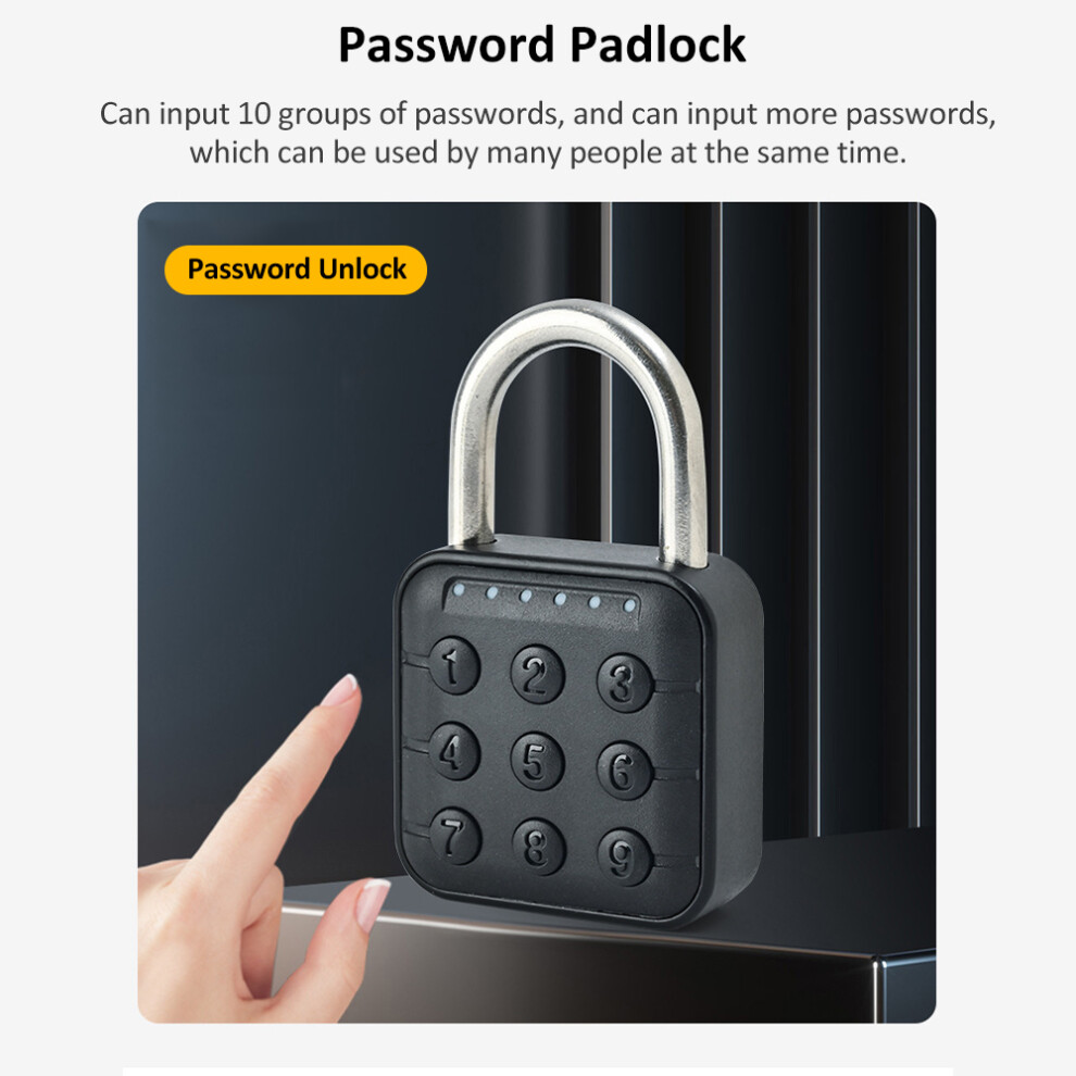 Smart Lock Sy12 Fingerprint, 10 Groups Password, Ip67 Waterproof, 77*46*21Mm 4921332041829