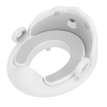 Kids Potty Training Seat with Handrail, Grey, Detachable & Cushioned