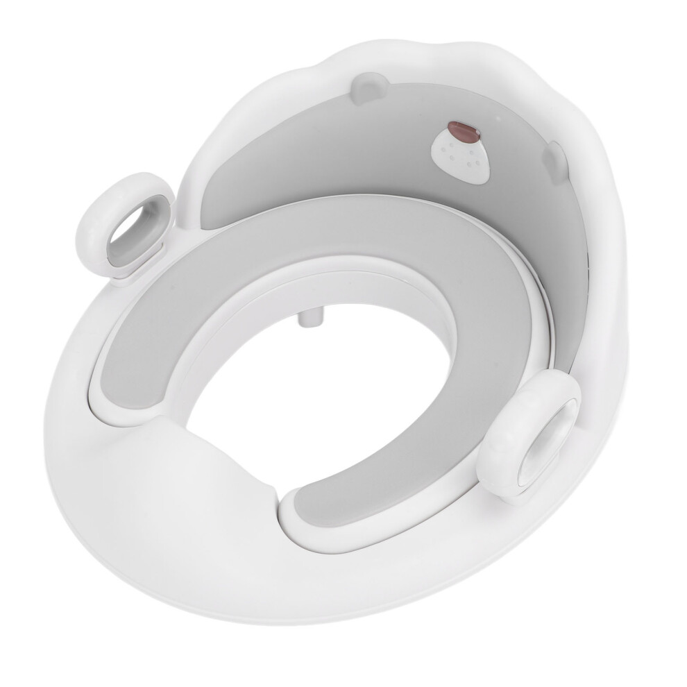 Kids Potty Training Seat With Handrail, Detachable & Cushioned Grey