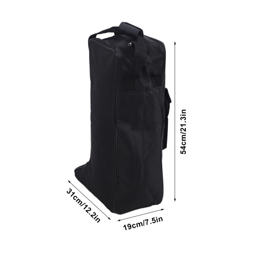 Boot Storage Bag Waterproof Oxford Cloth Leather Handle for Cowboy & Snow Boots 1