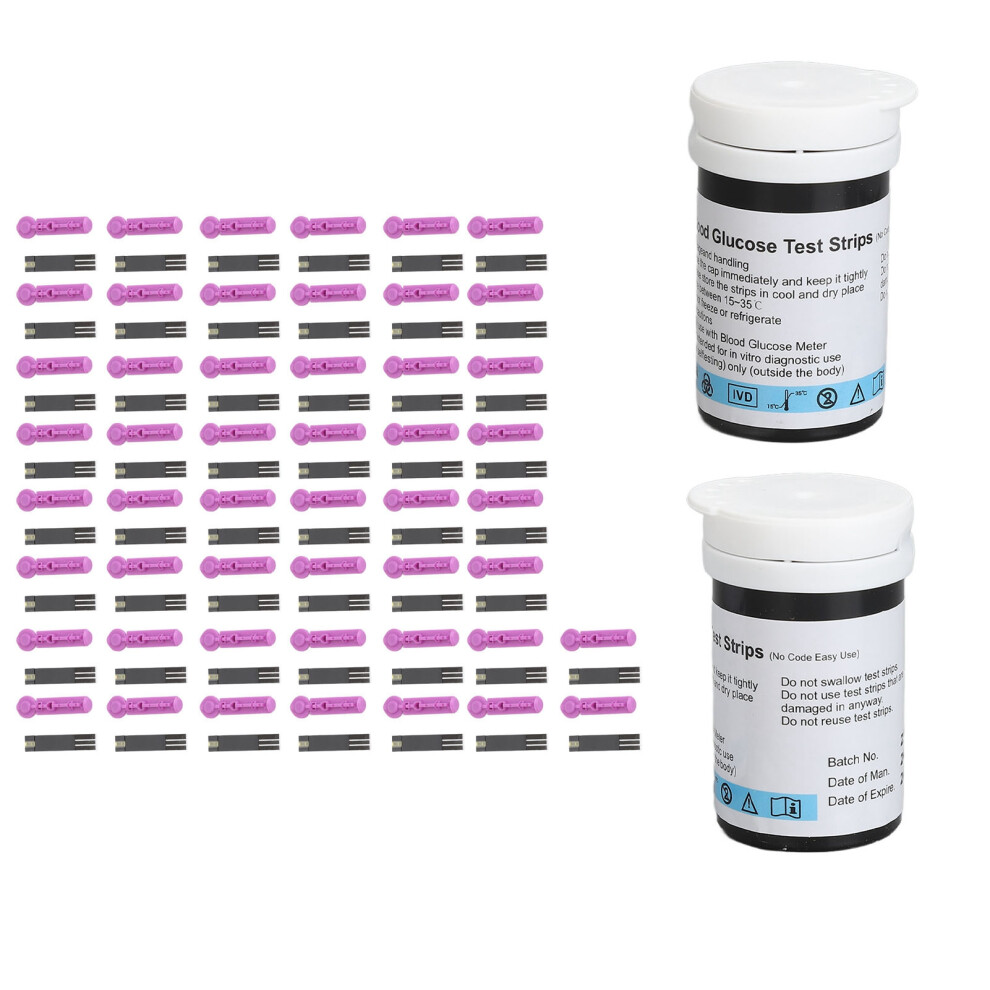 Blood Glucose Monitoring Kit: 50 Test Strips & 50 Lancets for Accurate Results