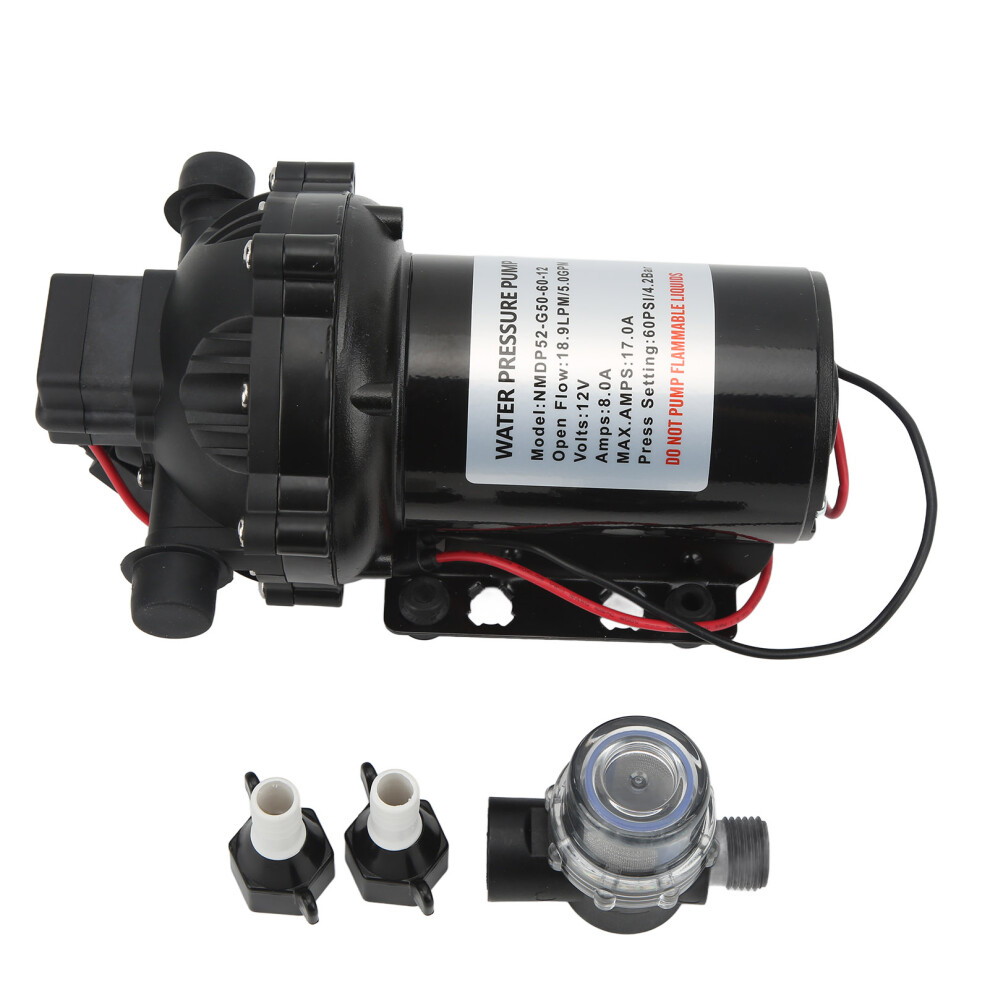 Self Priming Dc Diaphragm Pump 12V 18.9Lpm 5.0Gpm 9121376149450